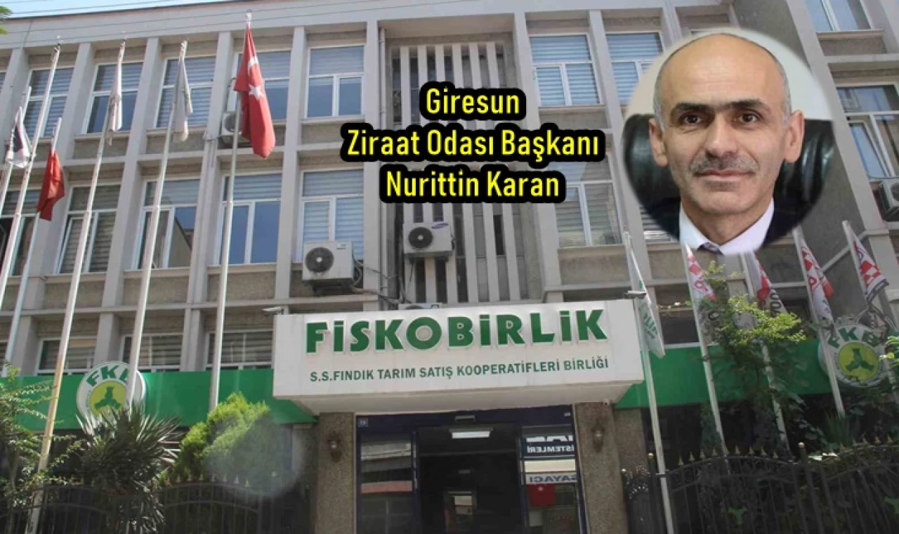 Giresun Ziraat Odası Başkanı Karan: "86 yıllık Fiskobirlik bir kişinin insafına terkedildi"