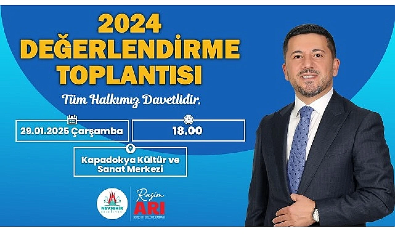 Belediye başkanı rasim arı, 2024 yılı değerlendirme toplantısını düzenleyecek