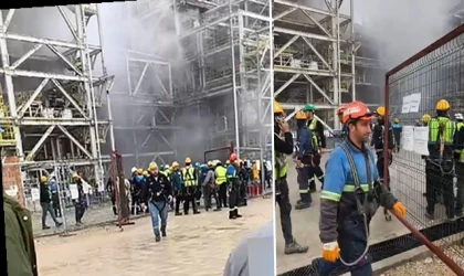 İşçilerin hak gaspı iddiasıyla eylem yaptıkları SASA'da panik anları